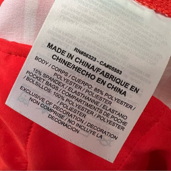 🆕 Nike Golf Dri-Fit Red and White Athletic Shorts SZ 4 - Picture 6 of 6